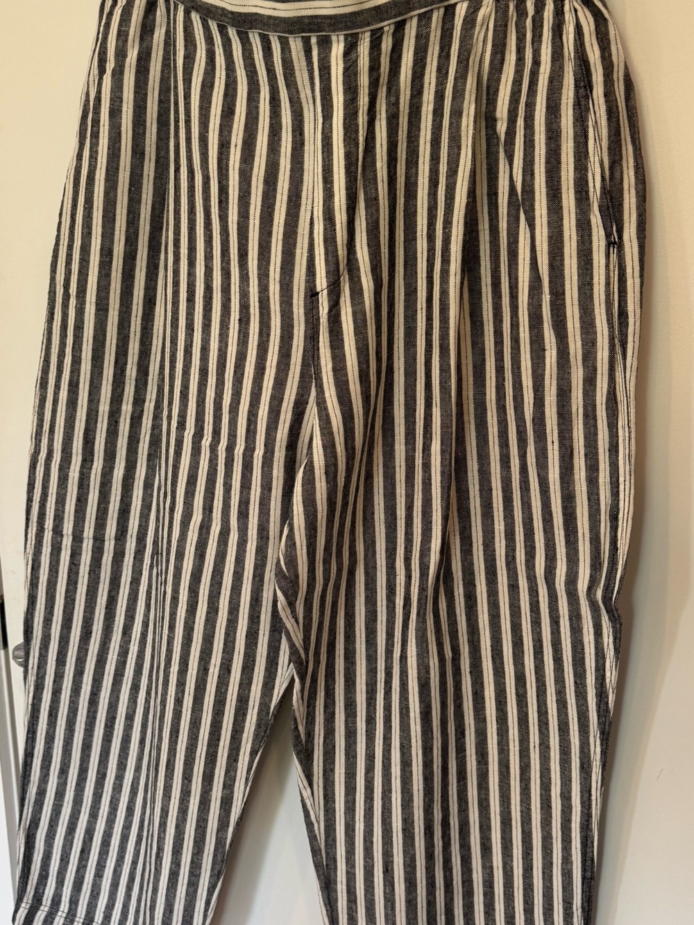 Banana Republic Pleated Pull-On Linen Pants (White Lotus Collection) - Picture 6 of 6